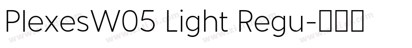 PlexesW05 Light Regu字体转换